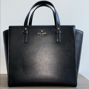 Authentic Black Kate Spade Tote Bag
